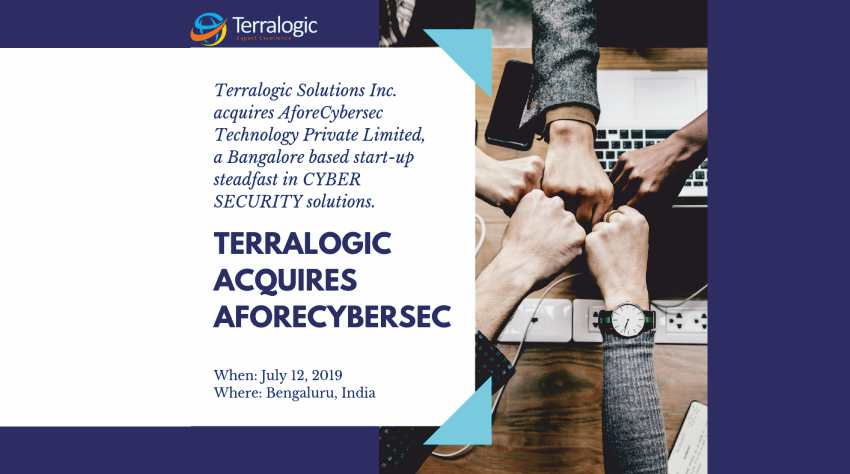 Terralogic_acquisissionAforeCybersec_2019 | Press Release