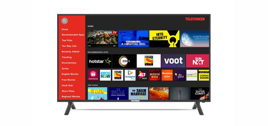 Telefunken announces it new range of Bluetooth HD and FHD Smart LED TVs, starting for Rs.17990/-